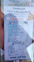 Kotynia Rafał Pizzeria menu