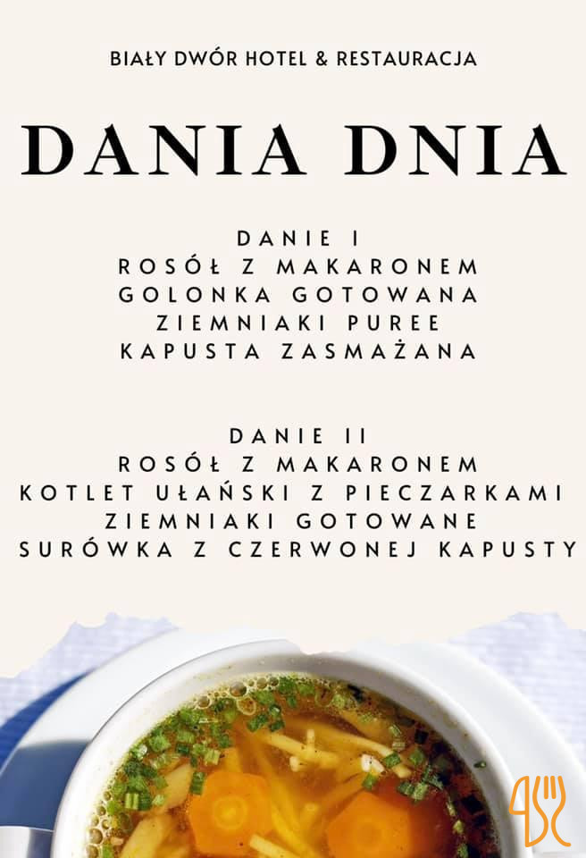 BiaŁy DwÓr I Menu