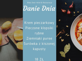 BiaŁy DwÓr I menu