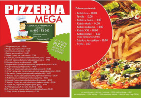 Pizzeria Mega menu