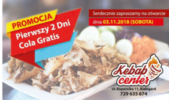 Kebab Center menu