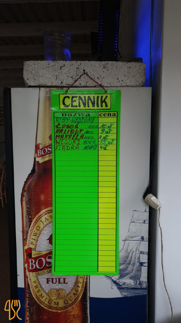 Smażalnia Ryb U Szypra Menu