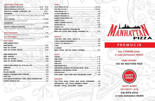 Pizzeria Manhattan menu