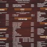 Gospoda Pod Filarami Menu