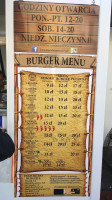 Legendarne Burgery menu