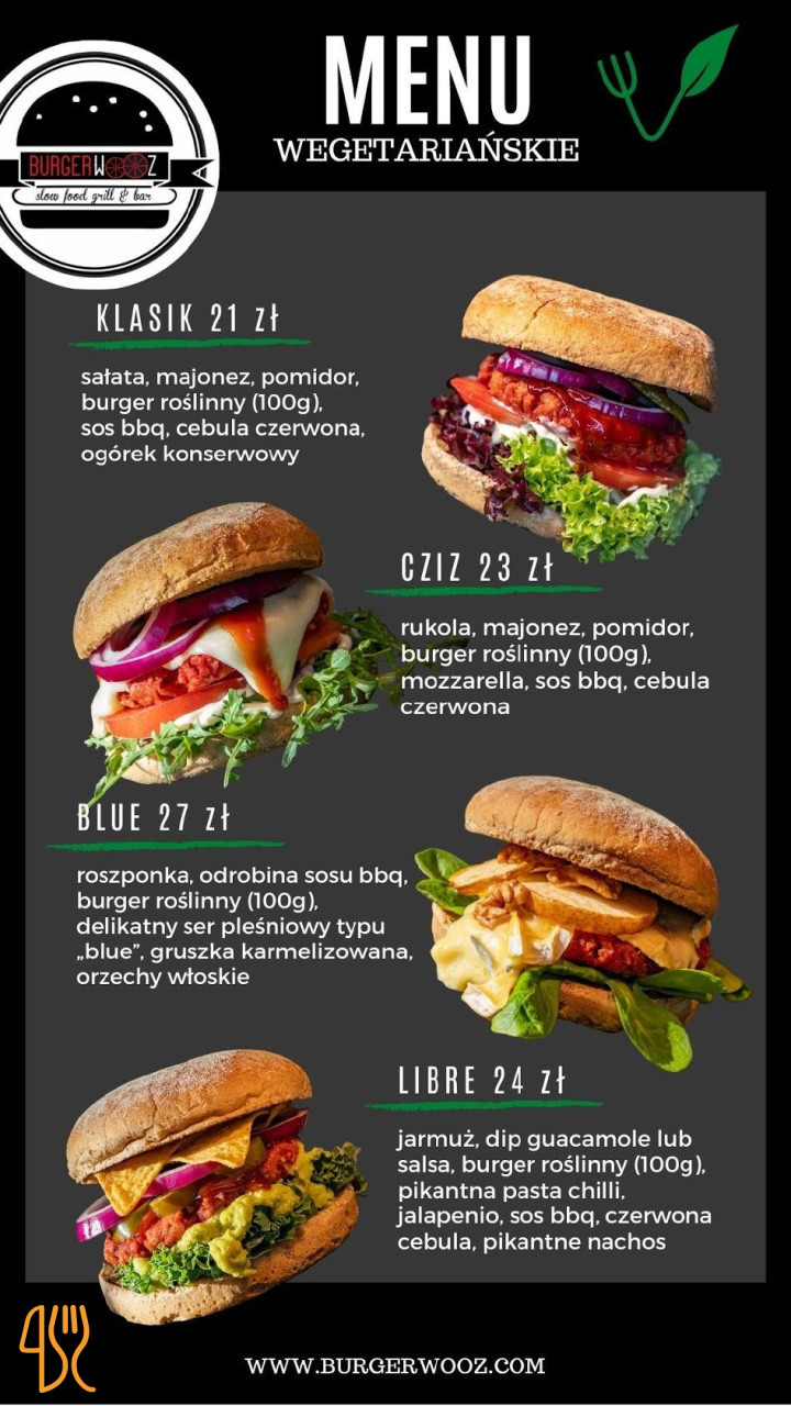 Burger Wooz Menu