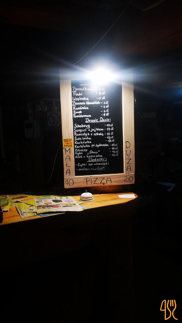 Szałas Menu