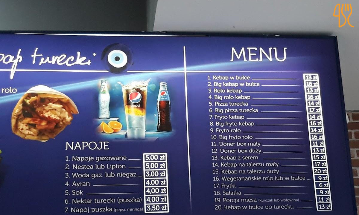 Istanbul Doner Kebap Menu
