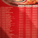 Pizzeria W Baboszewiej Menu