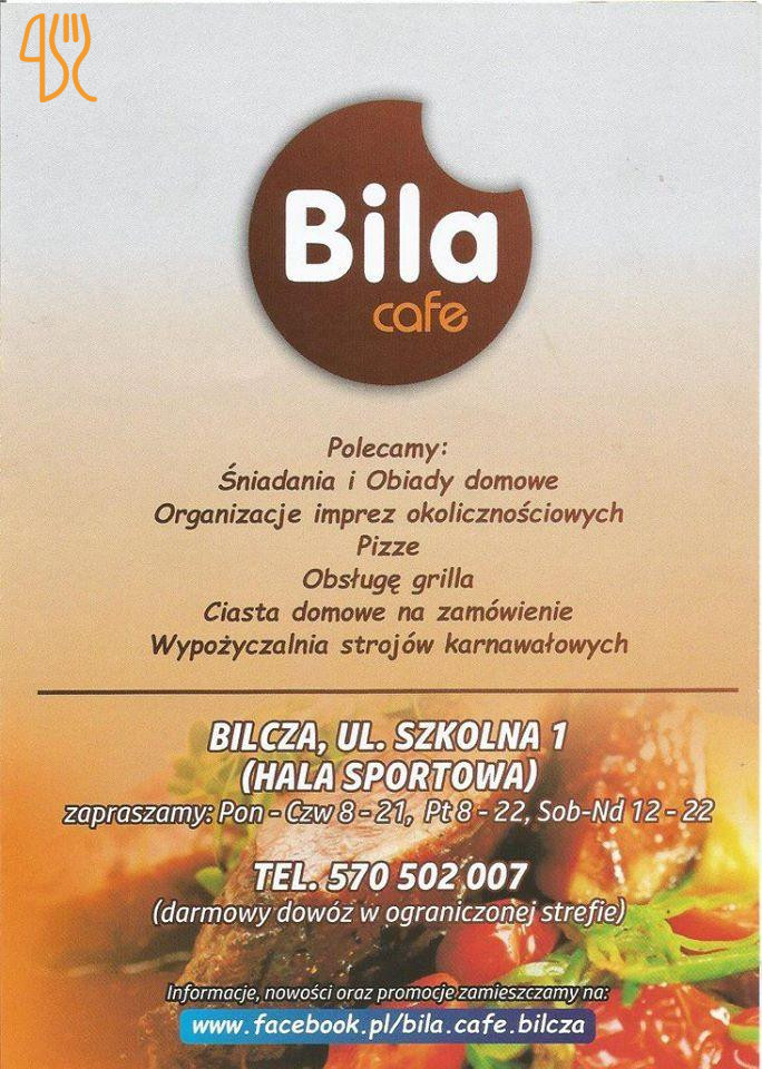 Bila Cafe Menu