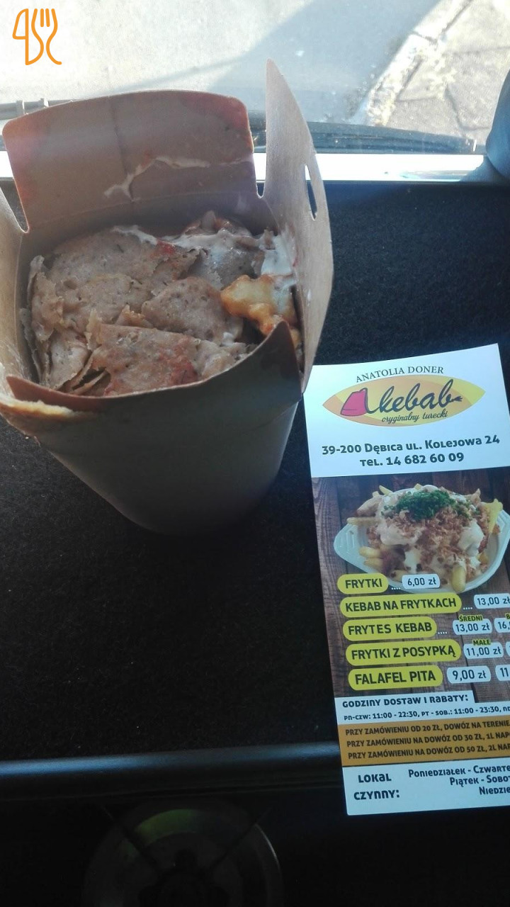 Anatolia Doner Kebab 1 Menu