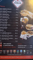 Bafra Kebab menu