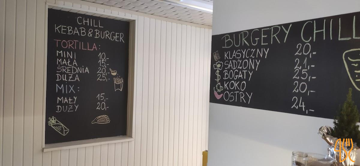 Chill Kebab&burger Menu