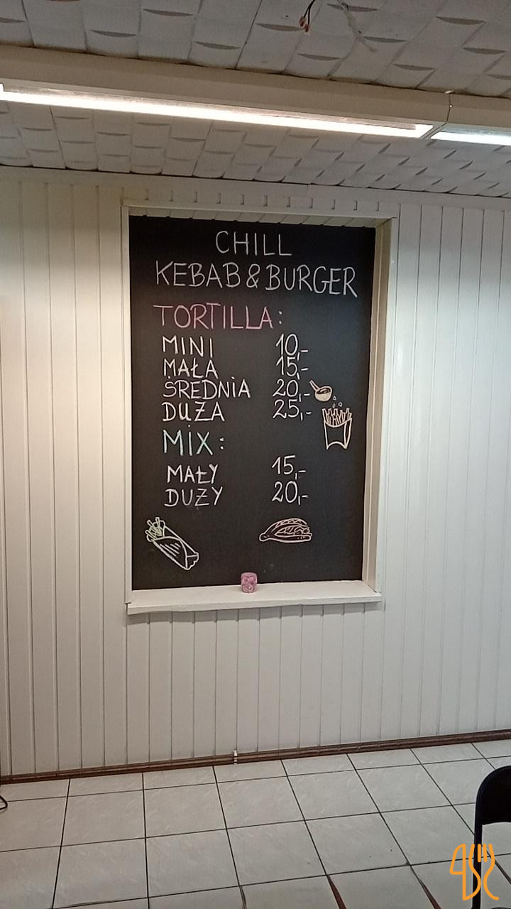 Chill Kebab&burger Menu