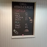 Chill Kebab&burger Menu