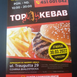 Top Kebab. Menu