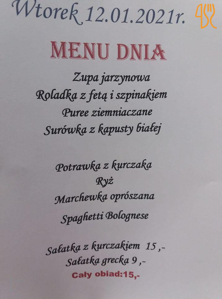 Czarnkowskie Sukiennice Menu
