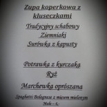 Czarnkowskie Sukiennice Menu