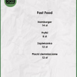 Zielona Chata Menu