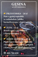 Pałac Jaśminowy menu