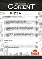 Corient Grzegorz Mizia menu