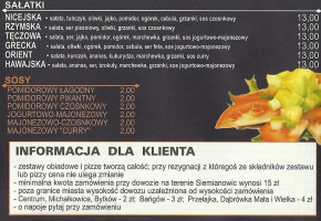 Pizzeria Pollo menu