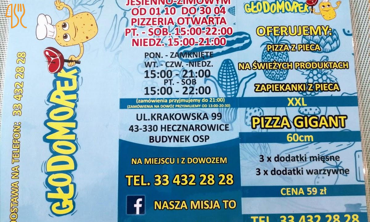 Pizzeria Głodomorek Menu