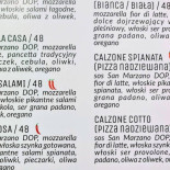 Casa Della Pizza Menu