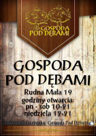 Gospoda Pod Dębami menu