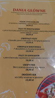 Oaza Wisznia Mala menu