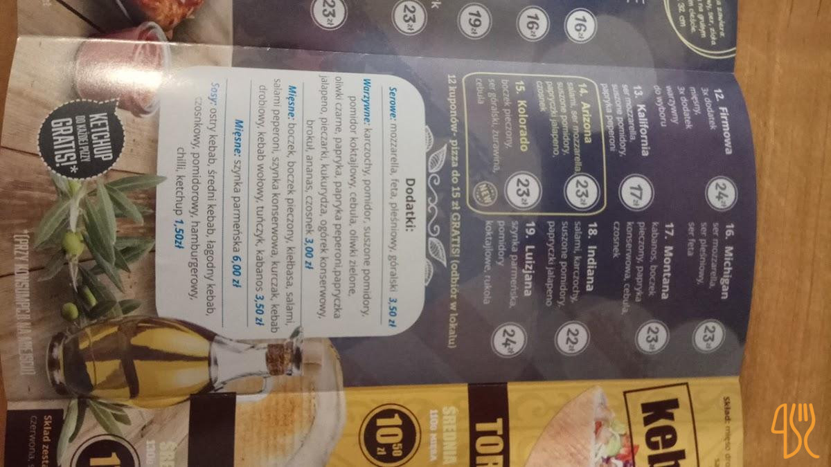 Chicago Pizza Menu