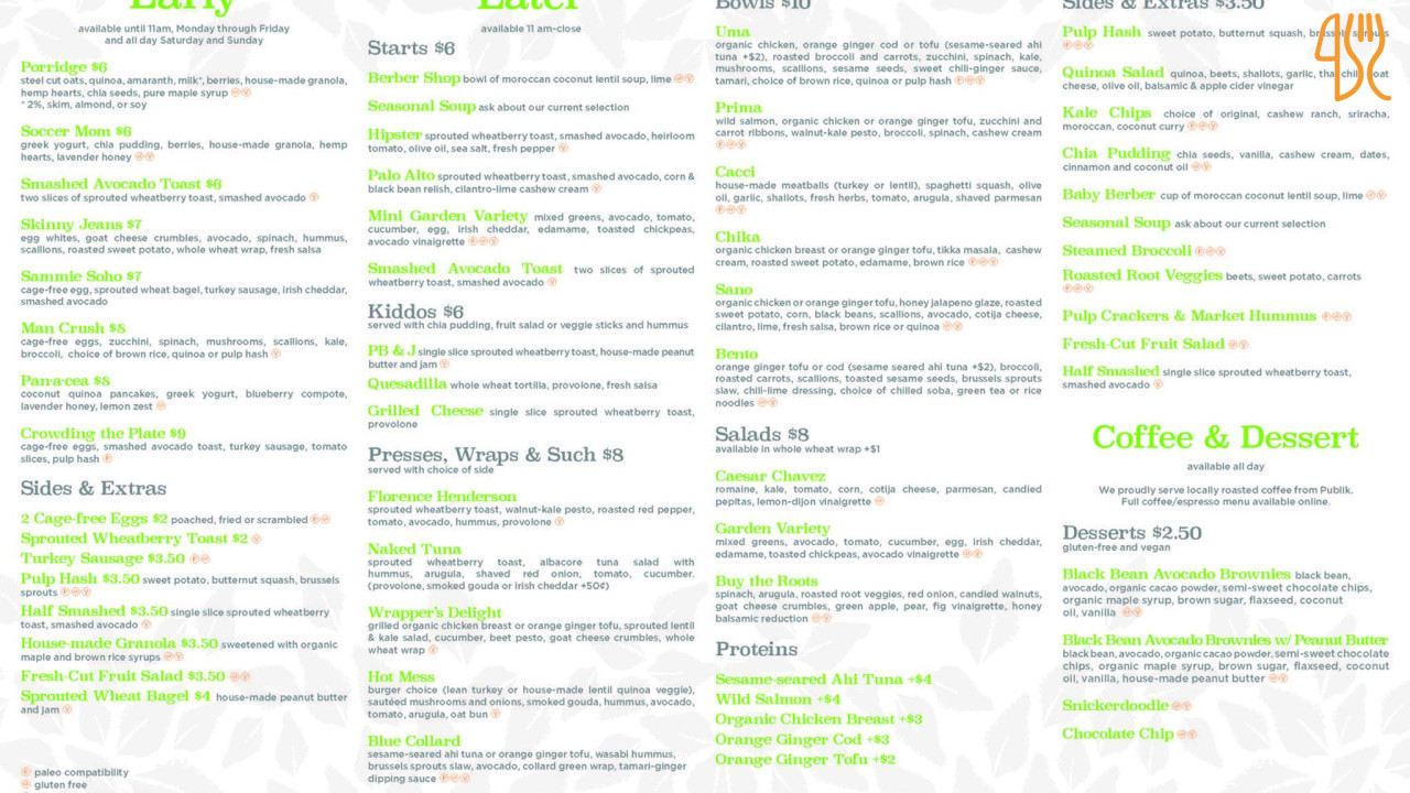 Stajnia Chojnów Menu