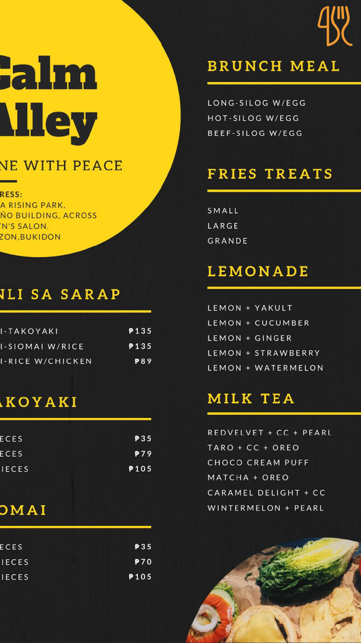 Bingo. Zajazd. Zaręba I. Menu