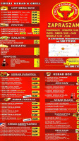 Chilli Kebab Grill Barlinek menu