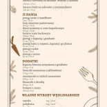 Gospoda Pod Jemiołami Menu