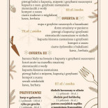 Gospoda Pod Jemiołami Menu
