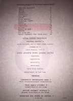 Tutti Santi menu