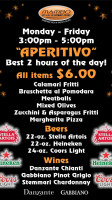 "topollino menu