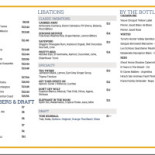 Pod Kasztanami Menu