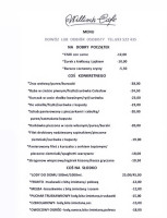 Willisch Cafe menu