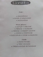 Stary Młyn menu