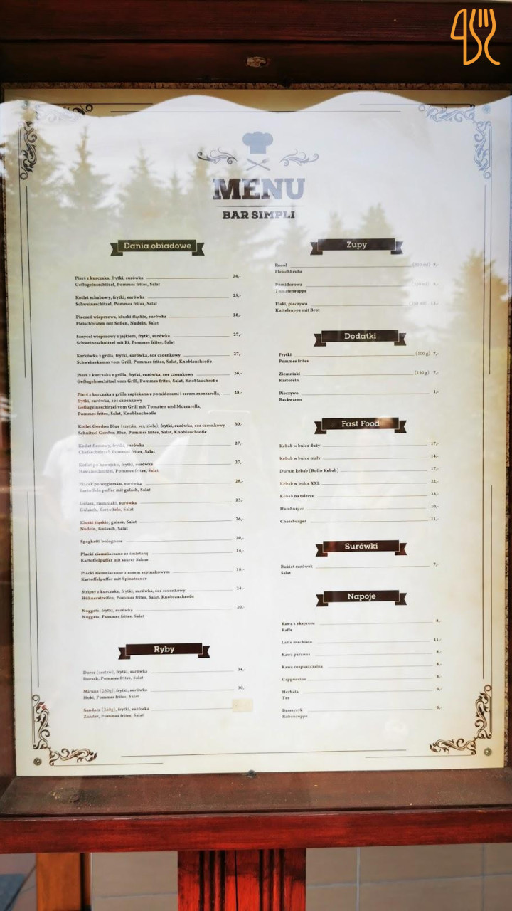 Simpli Delicious Menu