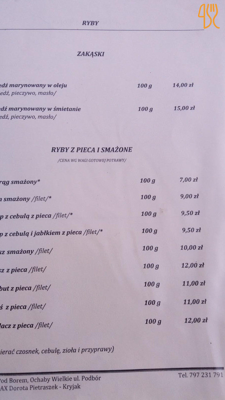 Grand Menu