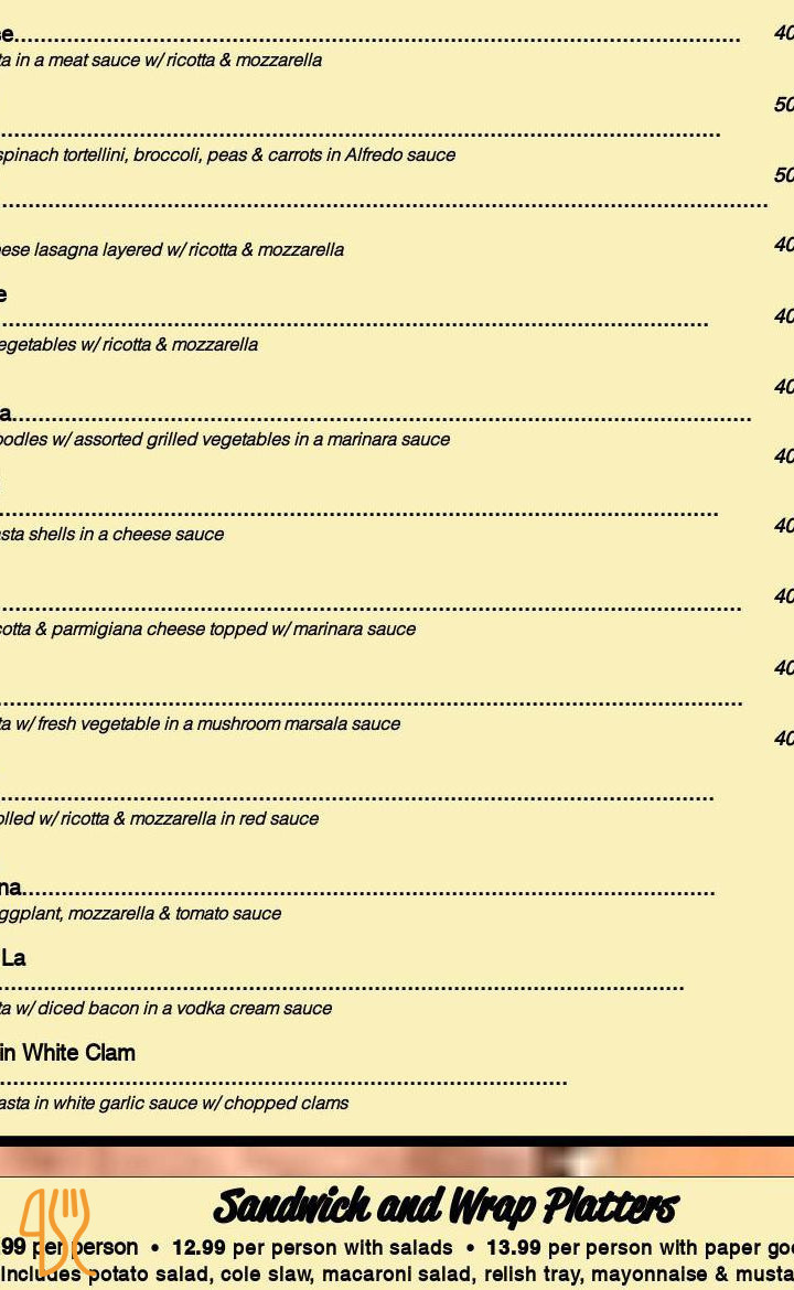Mazurska Pokusa Menu