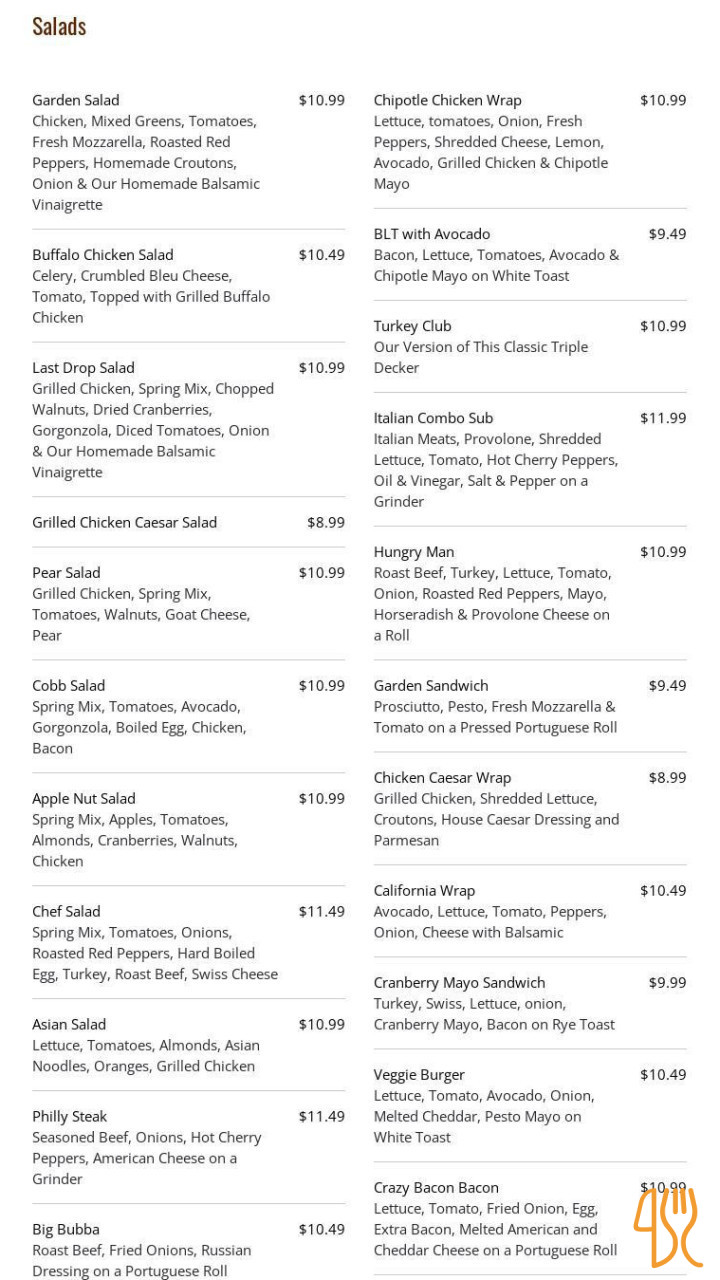 Chata Na Magurce Menu