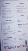 Tapas menu