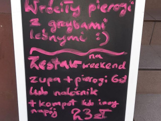 Barwinek Menu