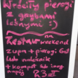 Barwinek Menu