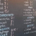 Cafe Pub Na Winklu Menu