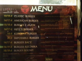 Hells Byczek Bistro Carte